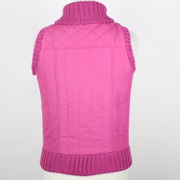 BCBG Max Azria Womens XS Snap Quilted Collared Vest - Picture 3 of 5